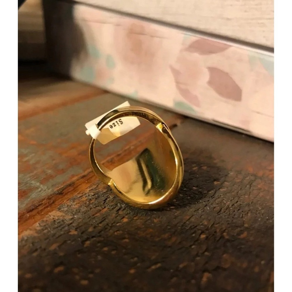 Plunder Primrose Ring Black Gold Staement - Picture 2 of 3